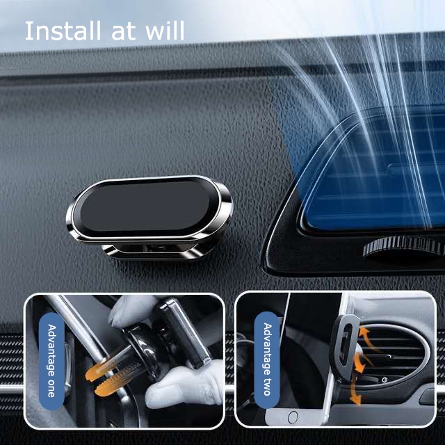 1 Pack Magnetic Phone Mount for Car /Upgrade Strong Magnet Cell Phone Holder /Dashboard 360° Rotation Self-adhesived  Mounted Phone Holder