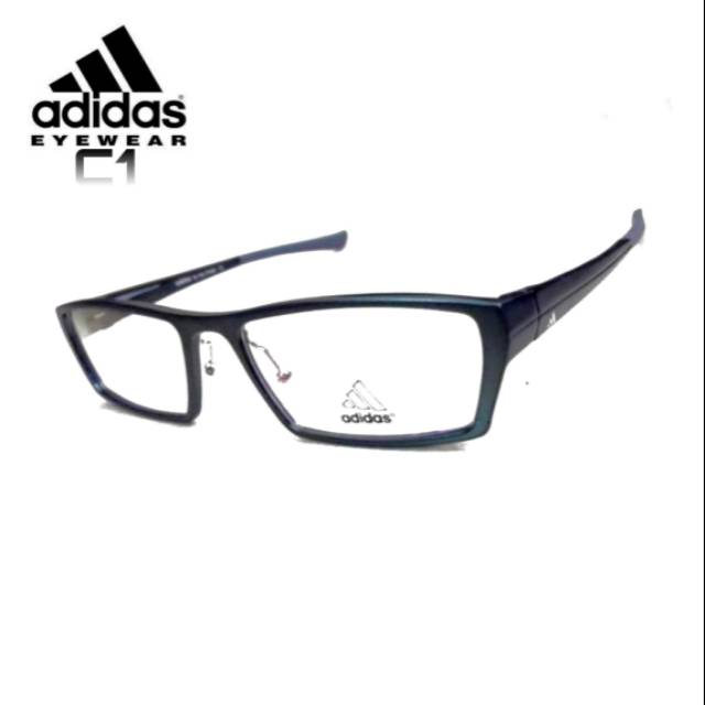 Kacamata Frame Pria Sporty Adidas C-1 Titanium Carbon Anti Korosi - Dark Gun