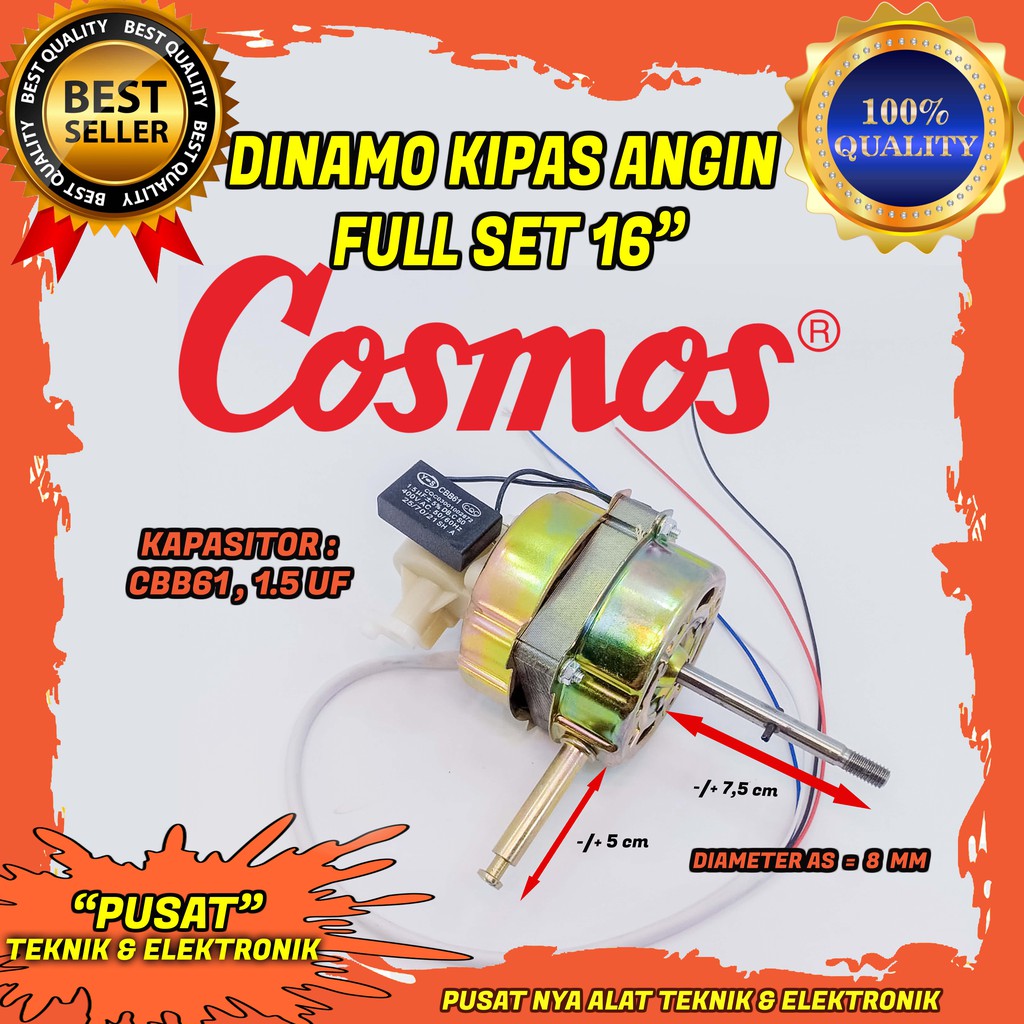 Motor Dinamo Kipas Angin 16 inch Merk Cosmos, Sanken, KDK, dan Merk China Lainnya Promo