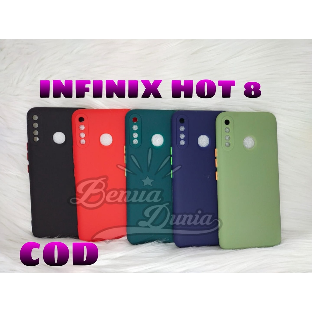 CASE MACARON PROTECTION KAMERA INFINIX HOT 10S -INFINIX HOT 8 -INFINIX SMART 4//SOFTCASE MACARON - BD