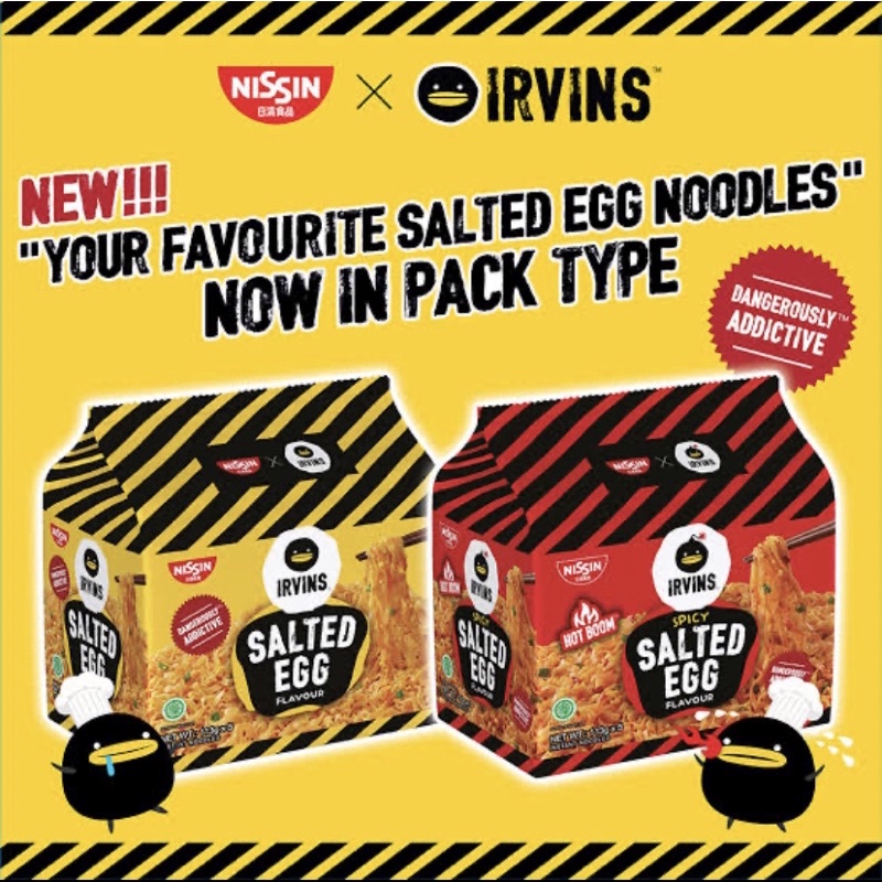 Jual Irvins Salted Egg Noodle Original / Hot Boom Salted Egg ( HALAL Ya ...