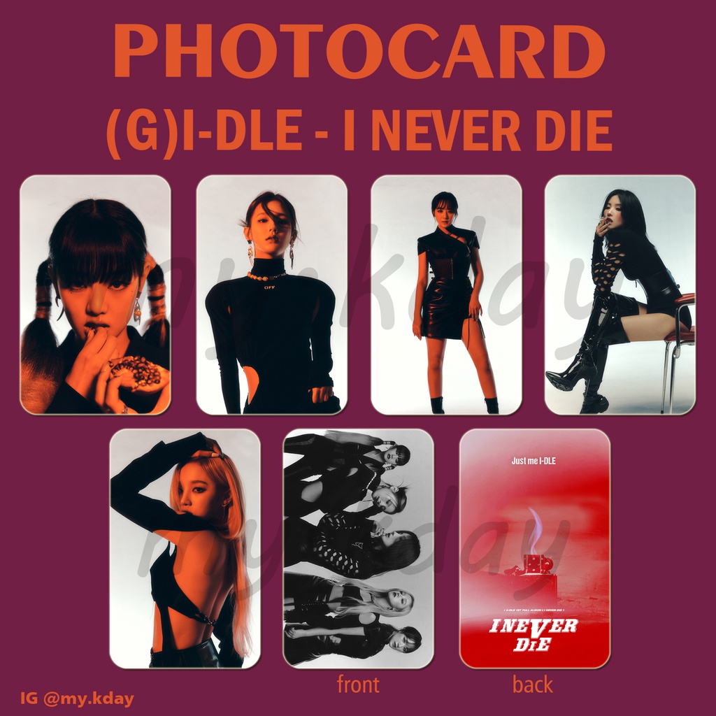 PC-0854, Unofficial Photocard (G)I-DLE I Never Die 2 sisi
