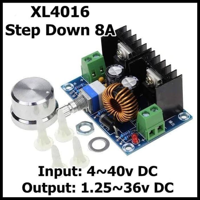 XL4016 Step Down 8A Power Supply Volt Ampere DC LED Aki Solar Tegangan