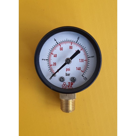 Manometer Pressure Gauge Pompa Pengukur Tekanan Angin Meter Drat 1/4
