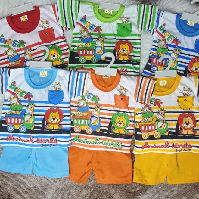 set baju bayi laki laki 0 - 6 bulan / setelan bayi cowok / baju baby boy