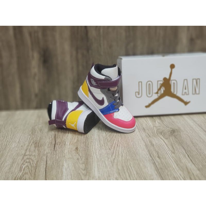 sepatu anak nike jordn high anak perempuan dan laki laki size 25-35