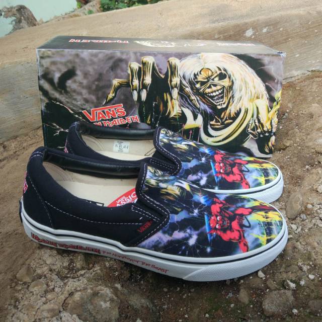Sepatu Vans (Iron Maiden 30Th) Bk/Number VN-0D512AA Premium