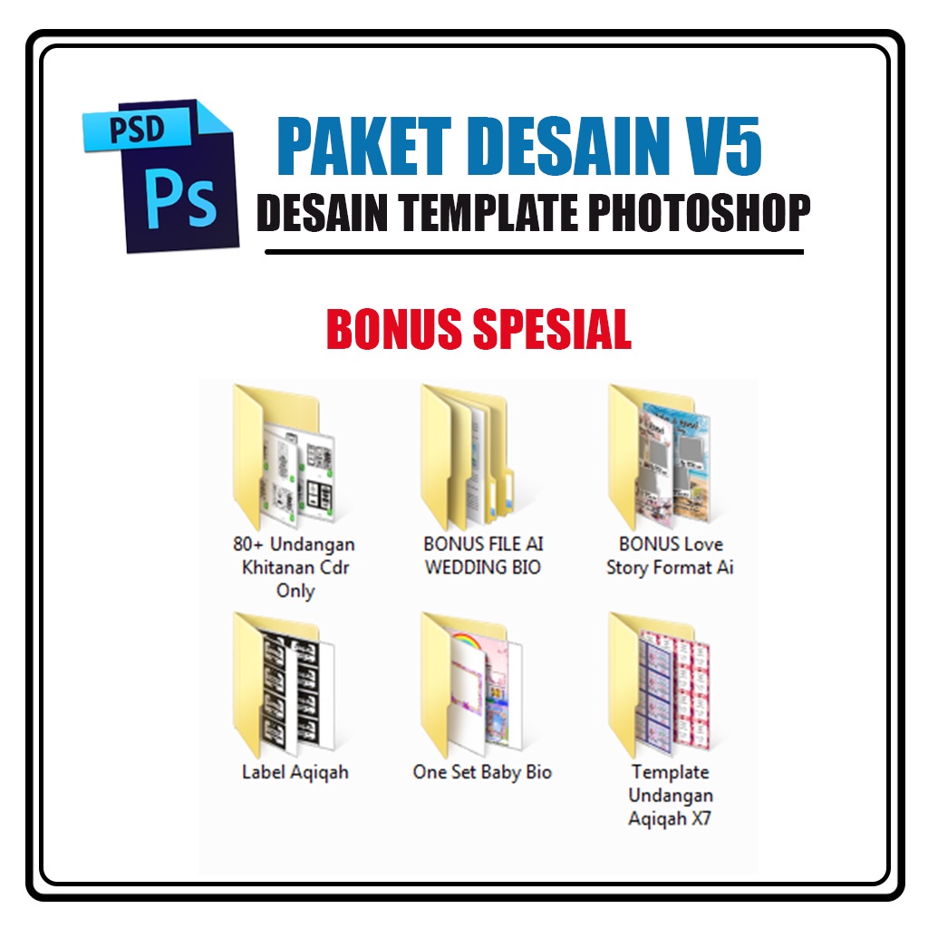 PAKET TEMPLATE DESAIN PSD PREMIUM V5 + BONUS