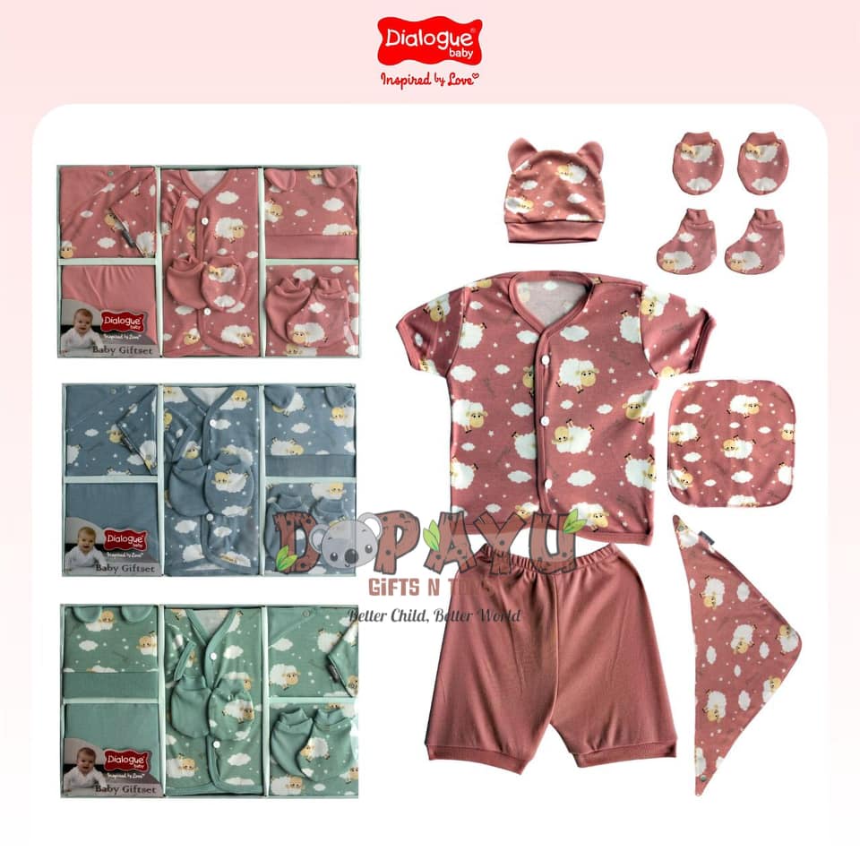 SET BAJU BAYI DIALOGUE BABY GIFT SET SHEEP 03 DLB2540