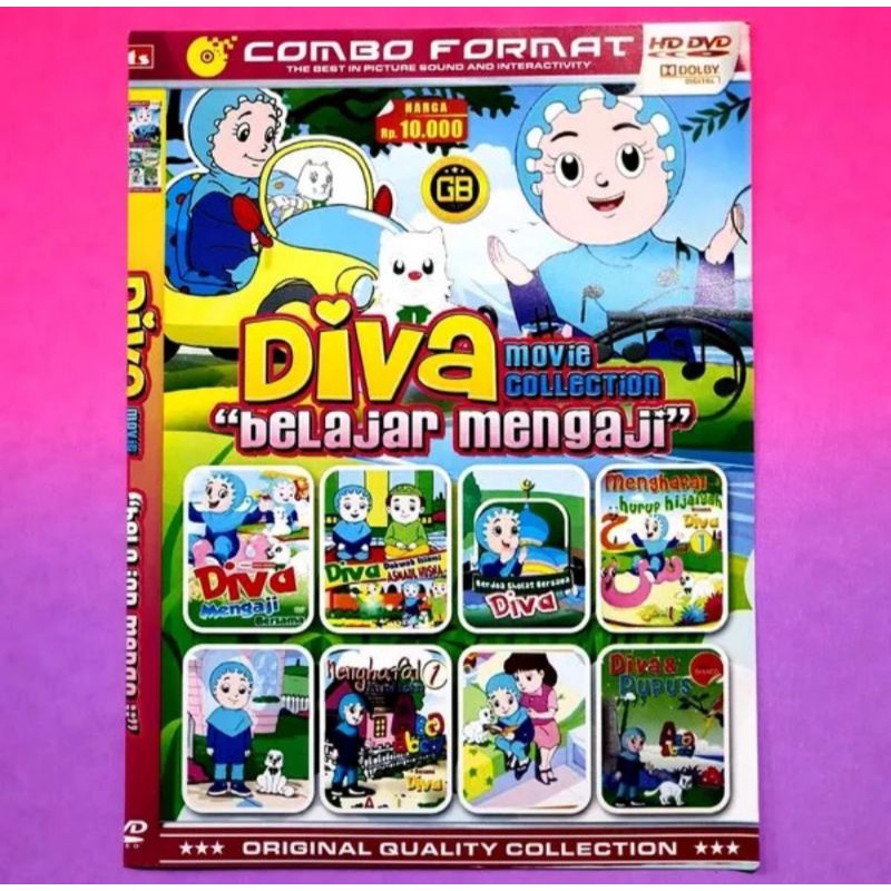 BEST QUALITY Promo Kaset Video Dvd Belajar Ngaji Buat Anak Diva TERLARIS DTS ENTERTAINMENT