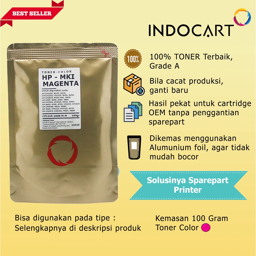 Serbuk Toner Warna Mitsubishi-314A-HP 2700 3000-100gr-CMY