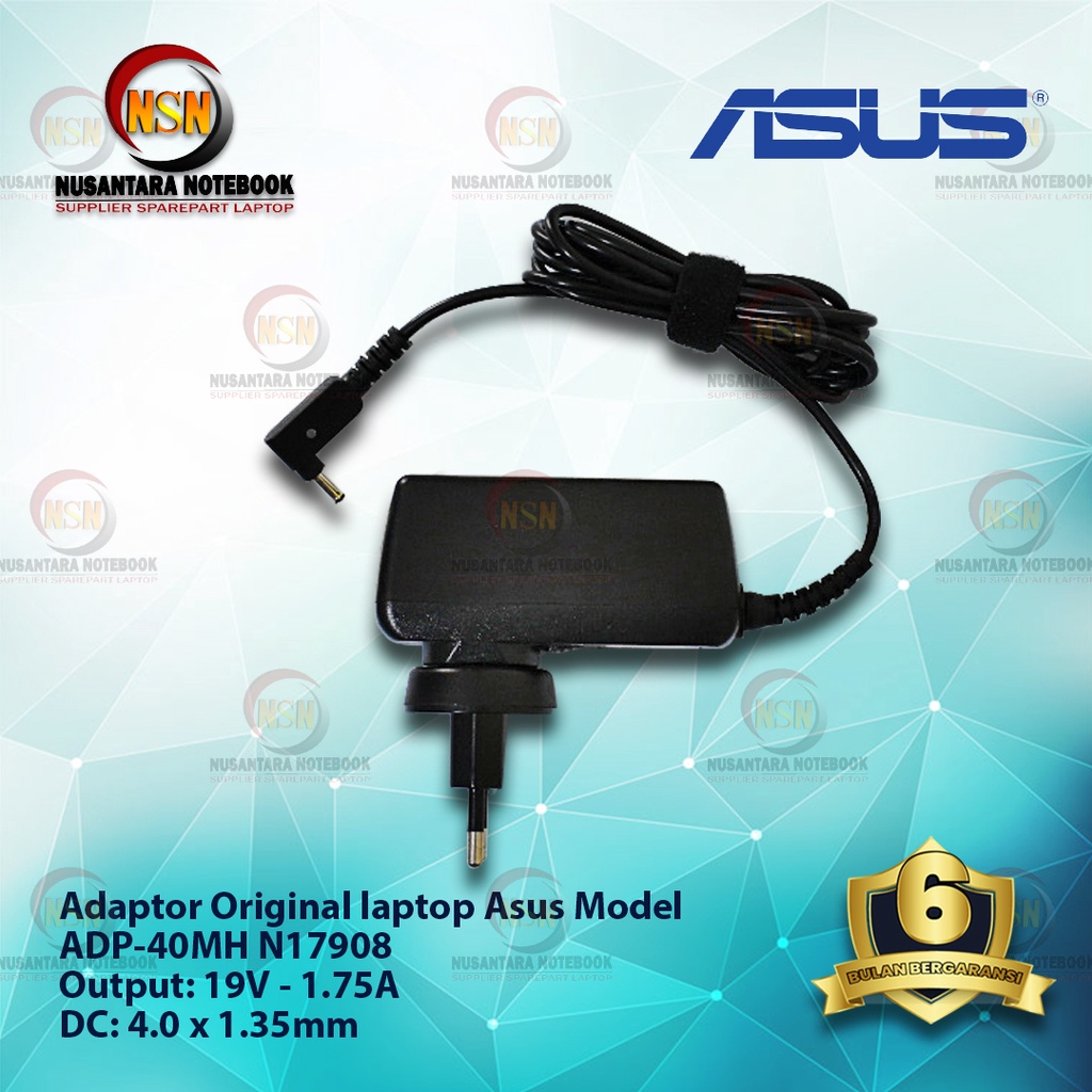 Adaptor Charger Laptop Asus ADP 40-MH 19V 1.75A DC : 4.0 X 1.35mm