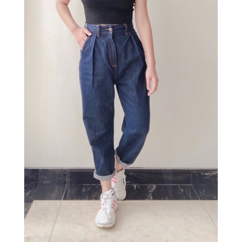 Celana Mom Jeans Uniqlo GU