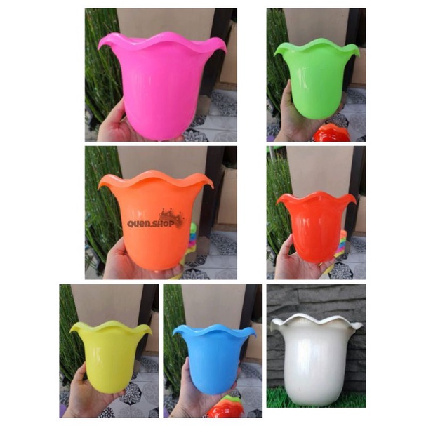 Pot tempel / Pot dinding gelombang / Pot Plastik