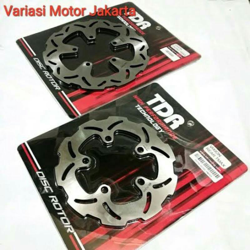 CAKRAM / PIRINGAN CAKRAM VIXION NEW  depan & belakang TDR ORIGINAL