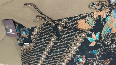 Atasan Batik Wanita Asj Sa Hrb026 Kenongo Kemeja Tosca Pendek Size M L Xl & Xxl