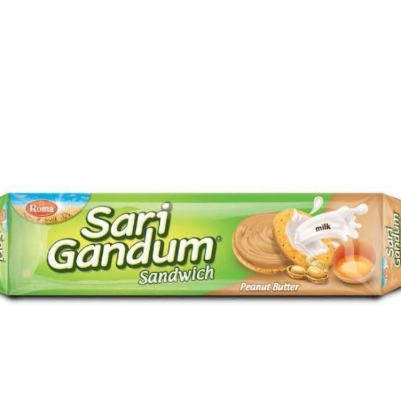 Sari gandum roma sandwich peanut butter &amp; coklat