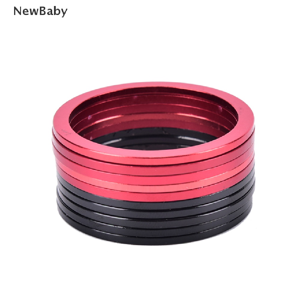 NewBaby 5Pcs 2mm Bikes Flywheel Washer Bottom Bracket Center Axis MTB Bicycle Hub Spacer ID