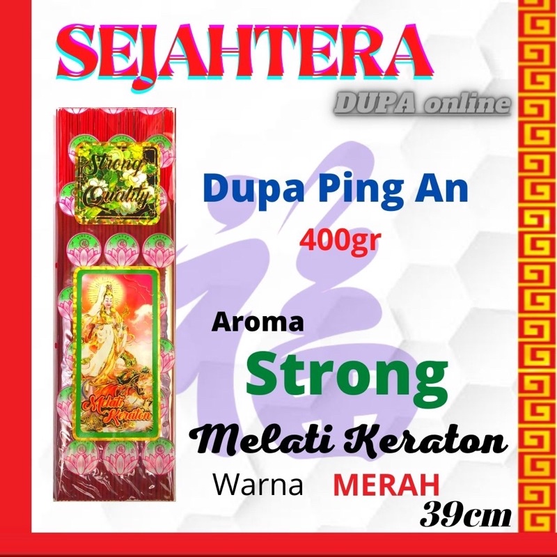 Dupa Hio Ping An Strong Melati Keraton Pouch isi 400 gram