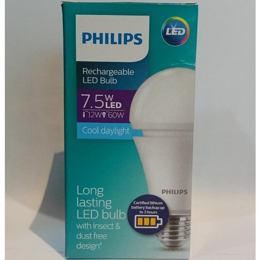 Lampu LED emergency PHILIPS. Lampu anti #matilistrik. Lampu darurat. 7.5 Watt