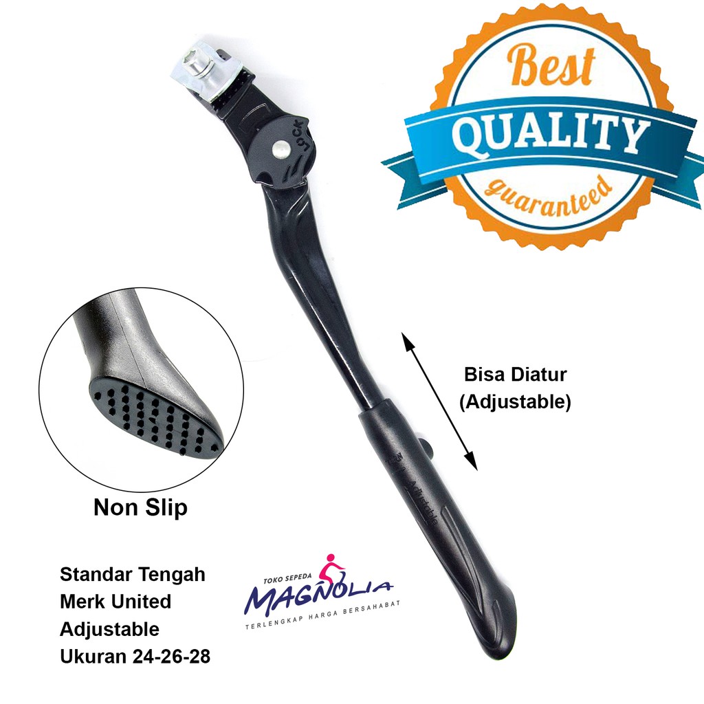 Standar Tengah Sepeda MTB Gunung Alloy Jagang Jagrak Tengah Merk United