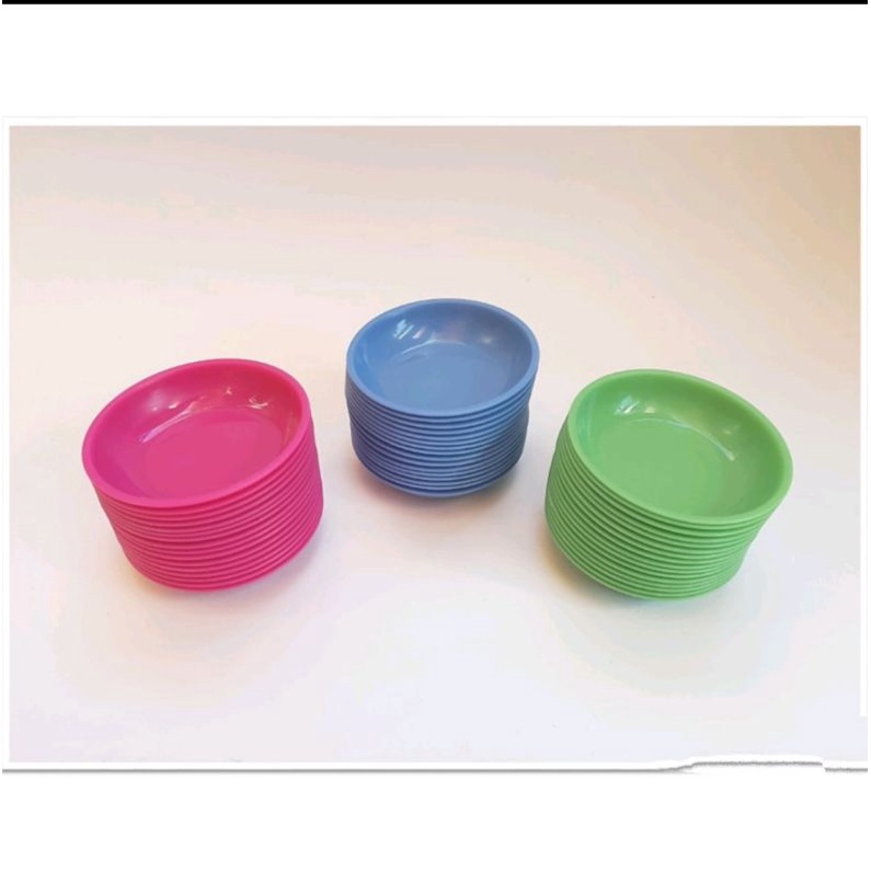 

(12 pcs) Tempat Sambal Plastik Livia Tantos 5100 / Piring Sambal Kecil