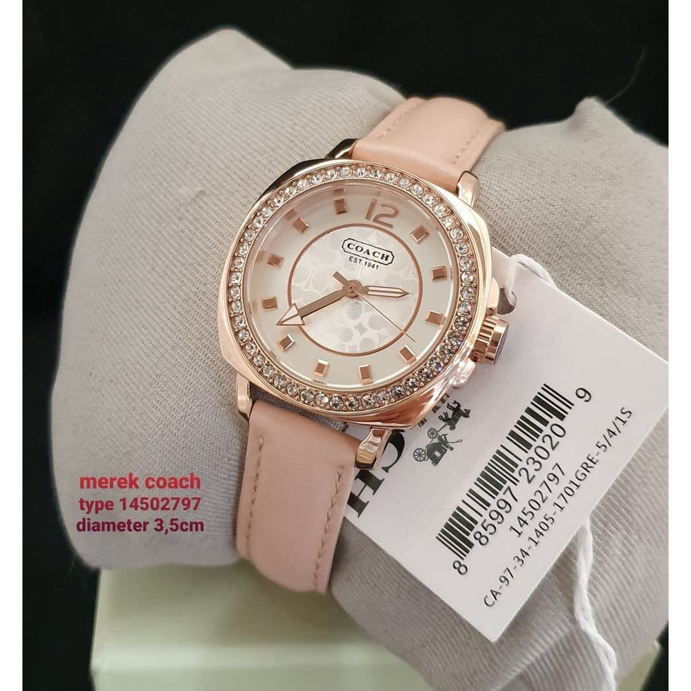 [ COACH ORIGINAL - GARANSI ] COACH 14502797 JAM TANGAN WANITA JAM TANGAN COACH STRAP KULIT LEATHER P