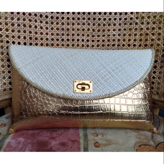 Tas pandan polos // clutch anyaman pandan