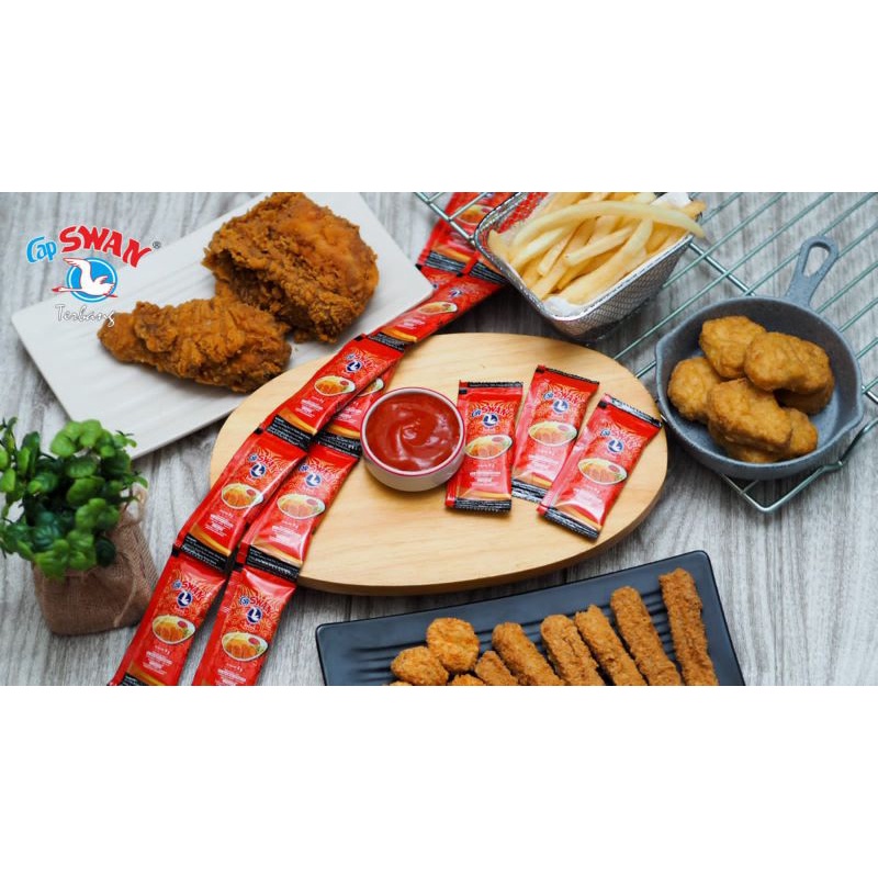 

Saus swan/saus stik/saus pedas fried chicken/saus bawang/saus sambal/saus fried chicken