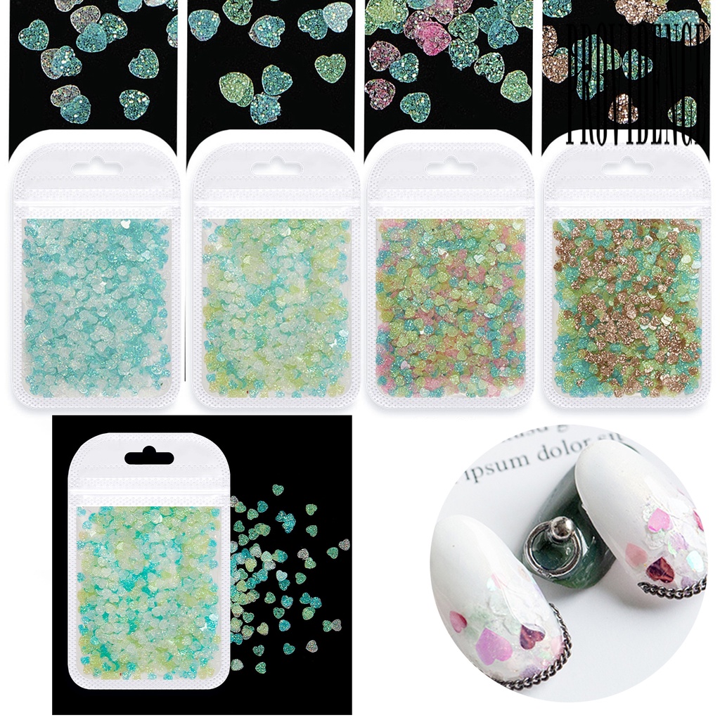 1 Kantong Payet Kuku Bentuk Hati Tahan Pudar Untuk Dekorasi Hadiah Ulang Tahun