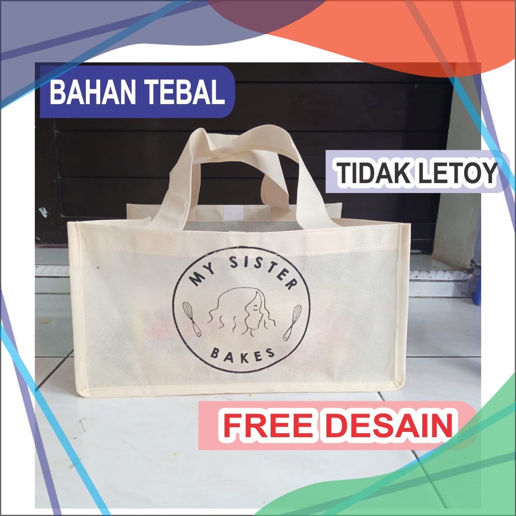 

Tas Jumbo Belanja Toko Promosi [32x20 lebar 15] TAS SPUNBON SABLON 1 SISI 1 WARNA