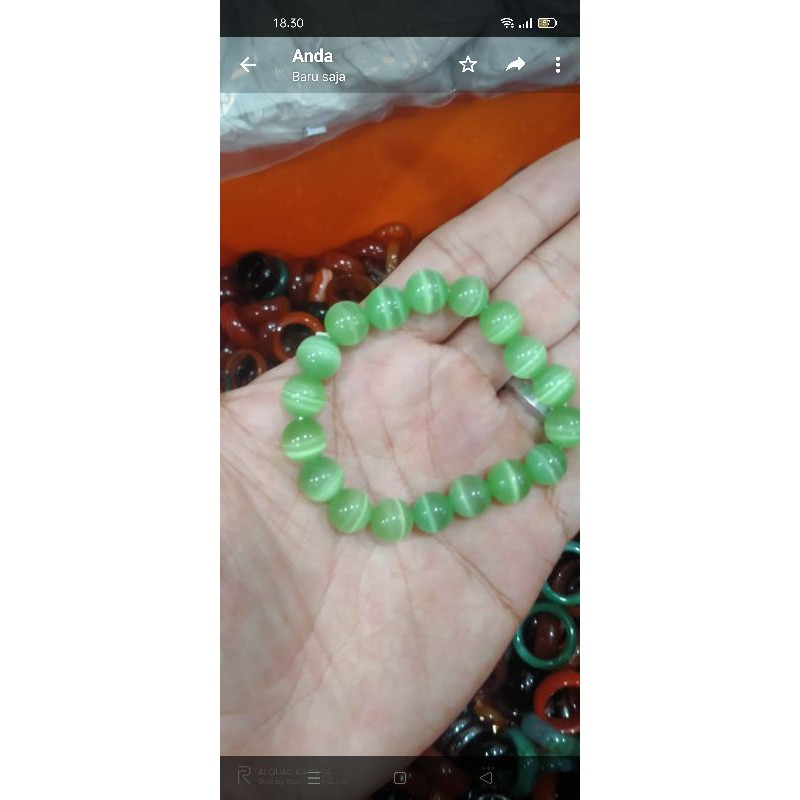 GELANG MATA KUCING HIJAU