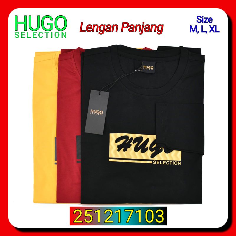 Kaos Oblong Pria Lengan Panjang Hugo Selection 251217103