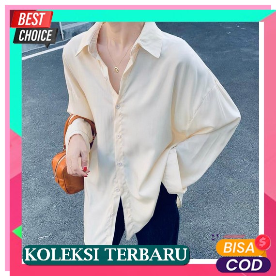 Kemeja Wanita Import // Fbfc Kemeja Import 6141 Hvl B378 Atasan Kemeja Wanita Jumbo Polos Katun Line