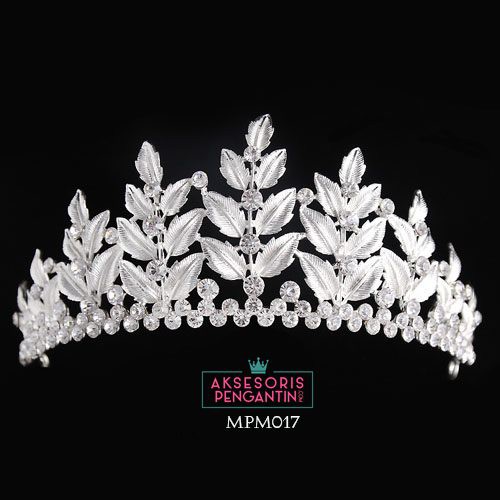 [READY STOCK] MAHKOTA BRIDAL AKSESORIS PENGANTIN CROWN WEDDING SILVER MPM017