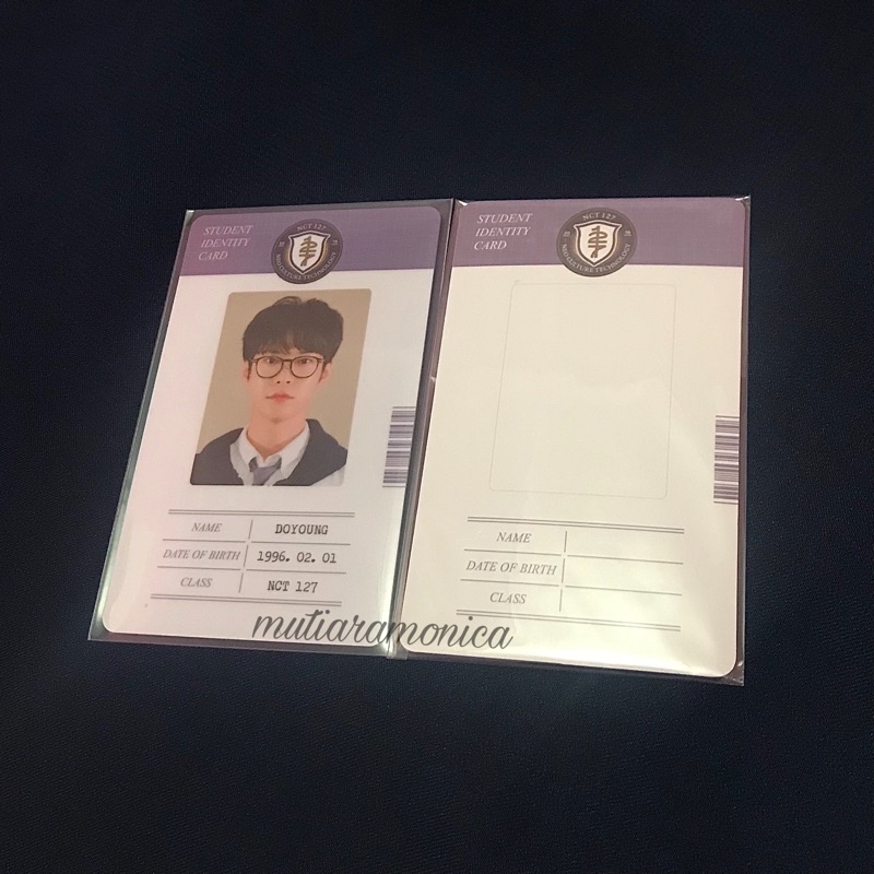 

Student Id Card Doyoung B2S Back to School NCT 127