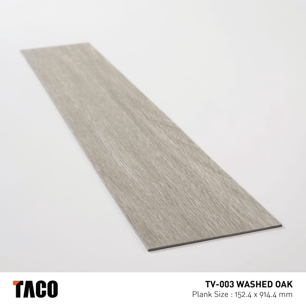 TACO VINYL 3 MM - V003 - WASHED OAK - LANTAI VINYL TV-003