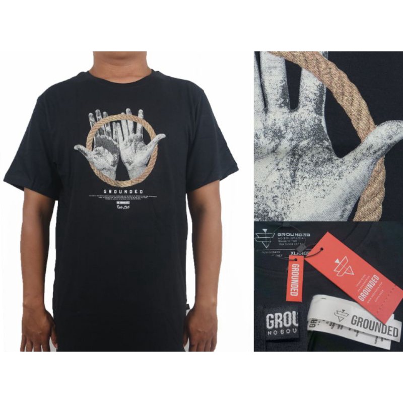Kaos Surfing GROUNDED - Creepycloth | Super Premium | Cotton Combed 30s Reaktif | Kaos Unisex | Baju