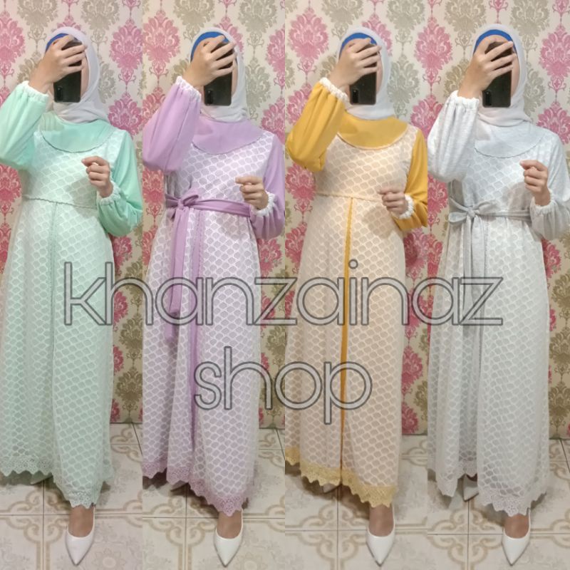 Gamis brukat papermea | Gamis papermea