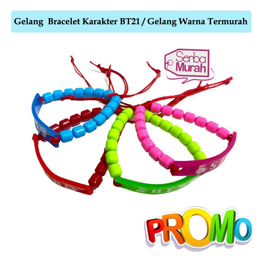 Gelang Tangan/ Gelang Karet / Gelang Tali Full Warna Termurah