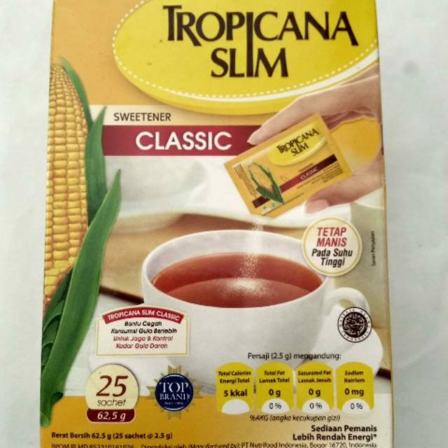 

Tropicana slim classic, diabetes