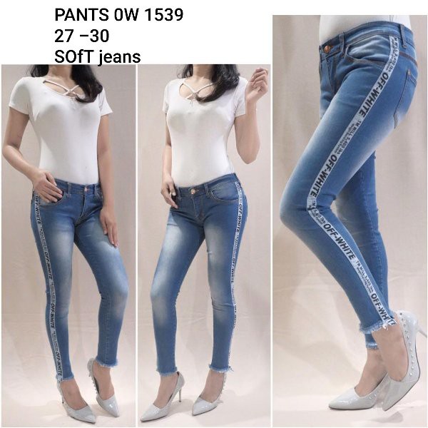UNIX Pants List OW 1539 - Celana Jeans Wanita - Skinny Jeans Cewek