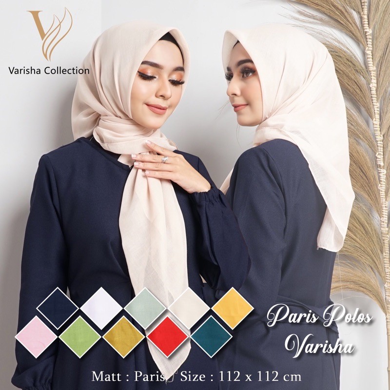 KERUDUNG SEGIEMPAT PARIS POLOS MURAH SERI D - Jilbab Segiempat - Kerudung Import Terbaru