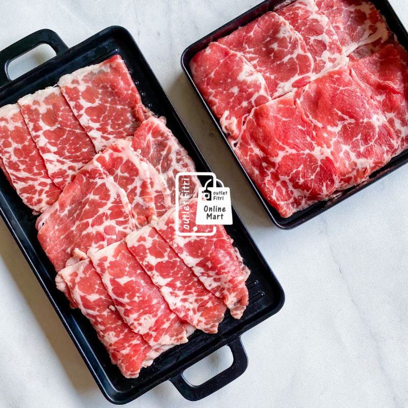 

HALAL || [500gr] AUS Grainfed Chuck Crest slice (Low Fat / Rendah Lemak)