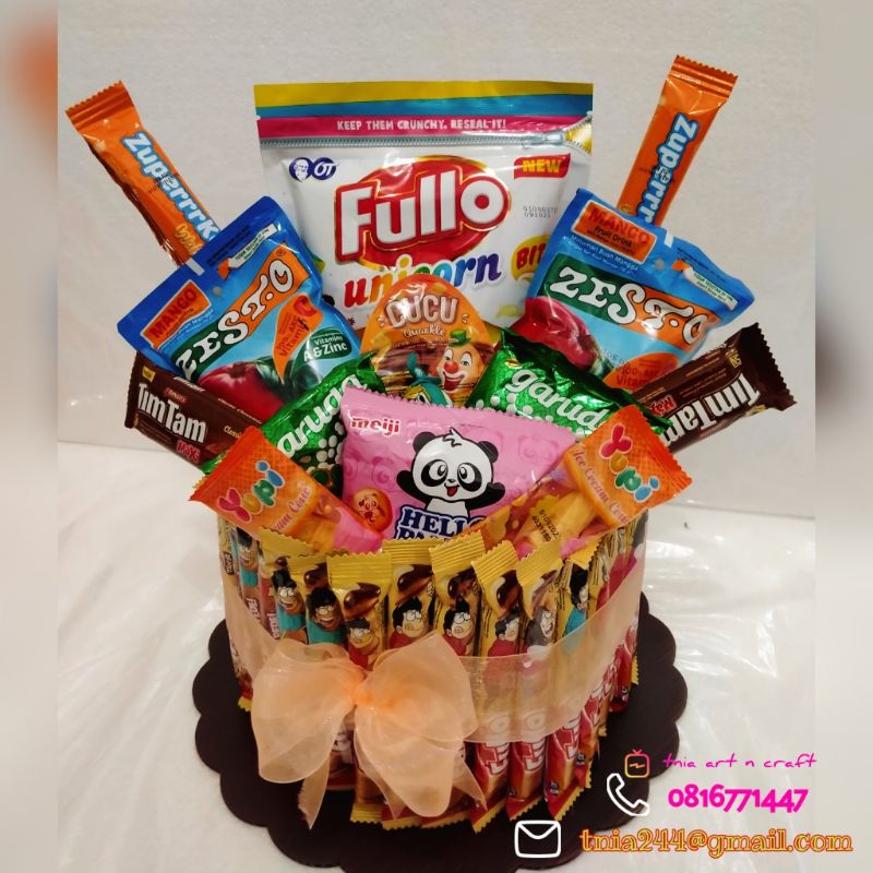 

Snack birthday tower