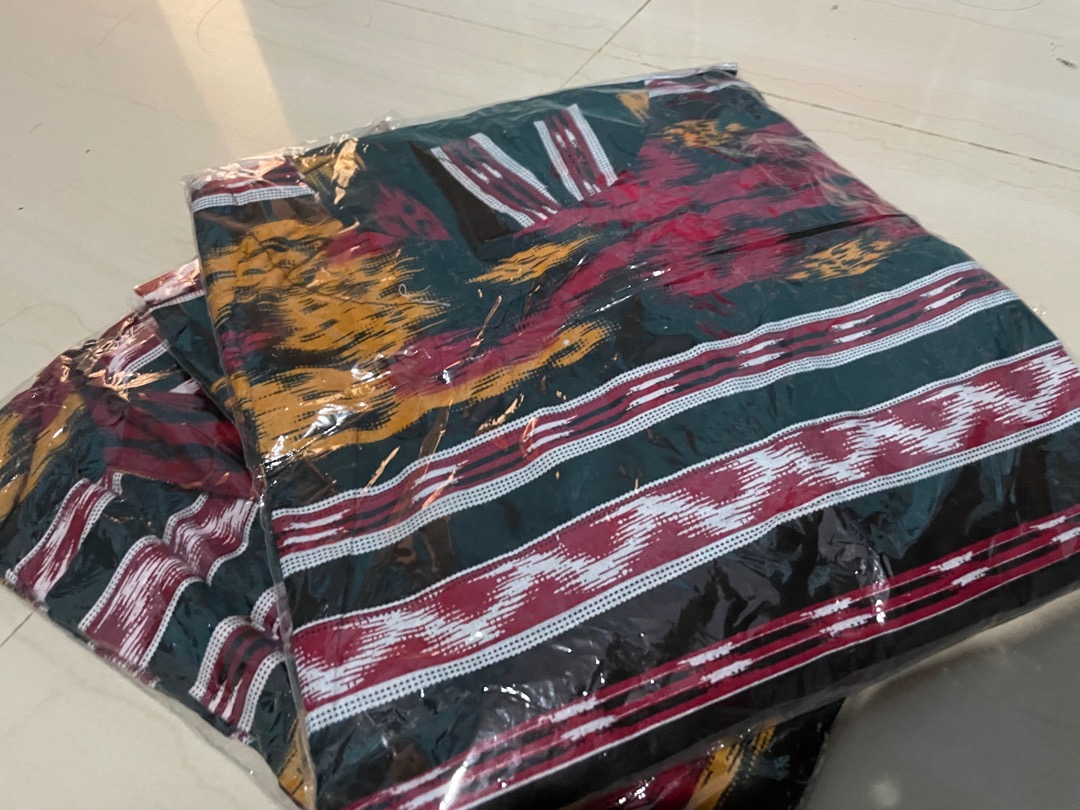 Baju Batik Anak Prai Dan Wanita Motif Songket Merah