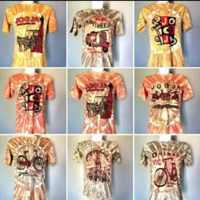  KAOS  BATIK JOGJA  TERMURAH KATUN ADEM NYAMAN DIPAKAI RANDOM 