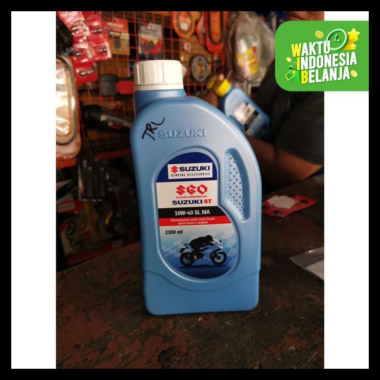 TERLARIS OLI MESIN SUZUKI GSX FU INJEKSI ORIGINAL SGO 10W-40 SL MA 1.3 LITER