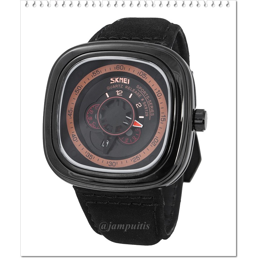Jam Tangan Pria Original SKMEI 9129 Water Resist 30M / Seven Friday / Jam Tangan Analog