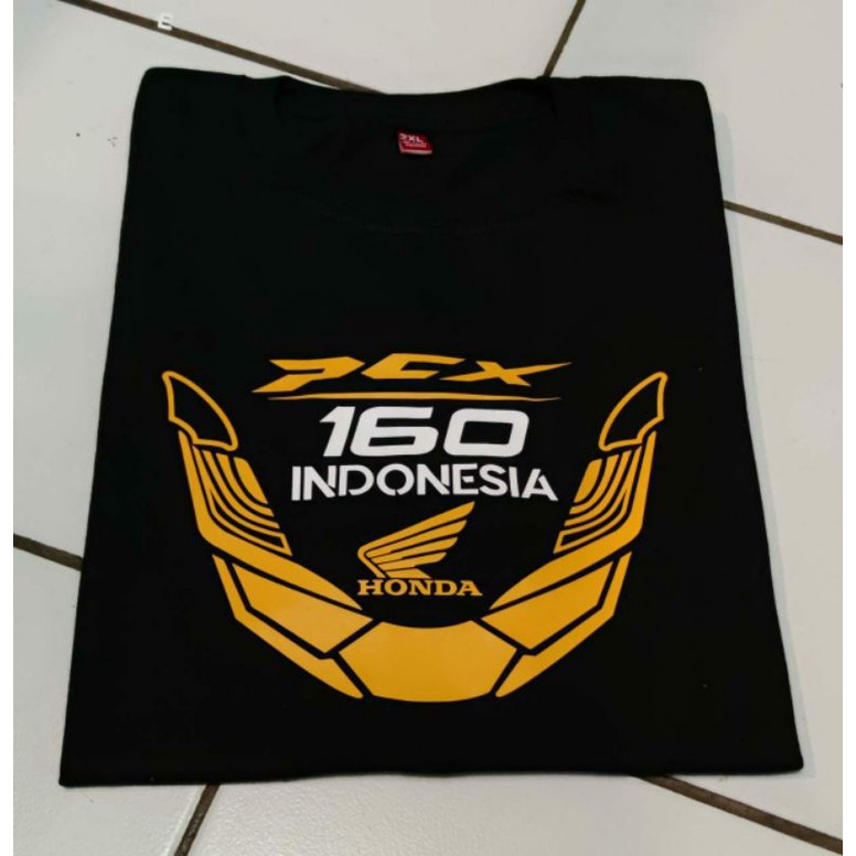 Baju T-shirt Kaos Honda PCX 160 Indonesia l kaos club PCX l kaos motor matic